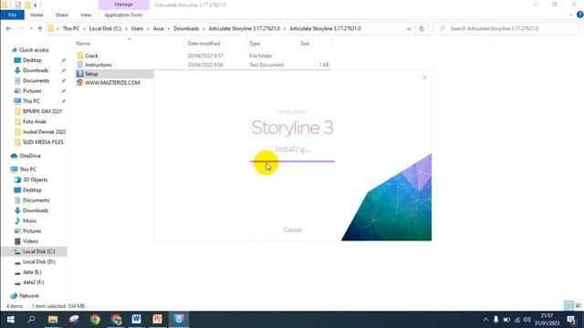 CARA INSTAL ARTICULATE STORYLINE 3 DENGAN MUDAH DAN CEPAT