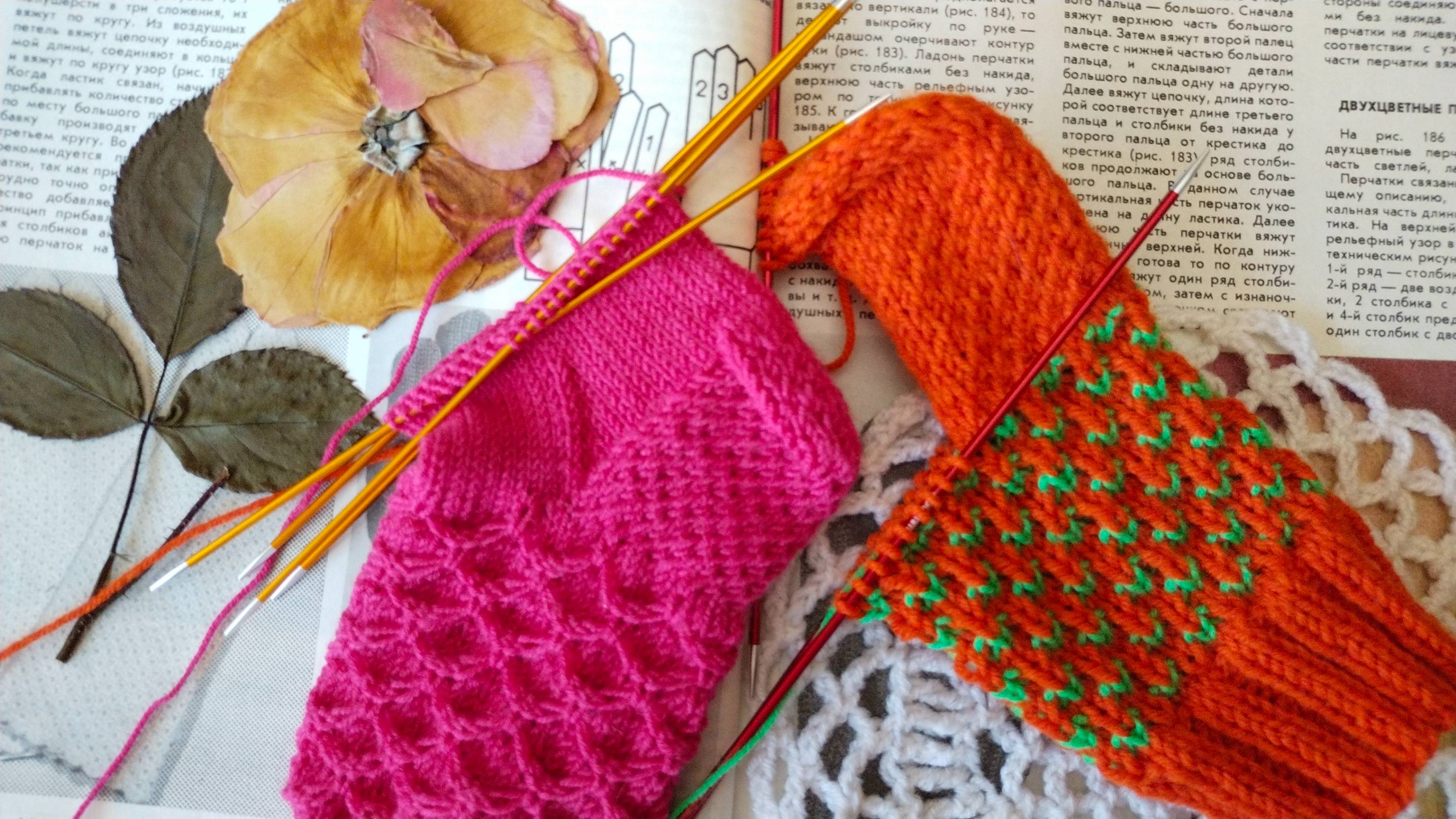 Усиленная пятка с красивым узором для Ваших носочков. Подробный МК.