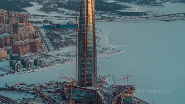 Winter Saint Petersburg Russia 6K. Shot on Zenmuse X7 Drone