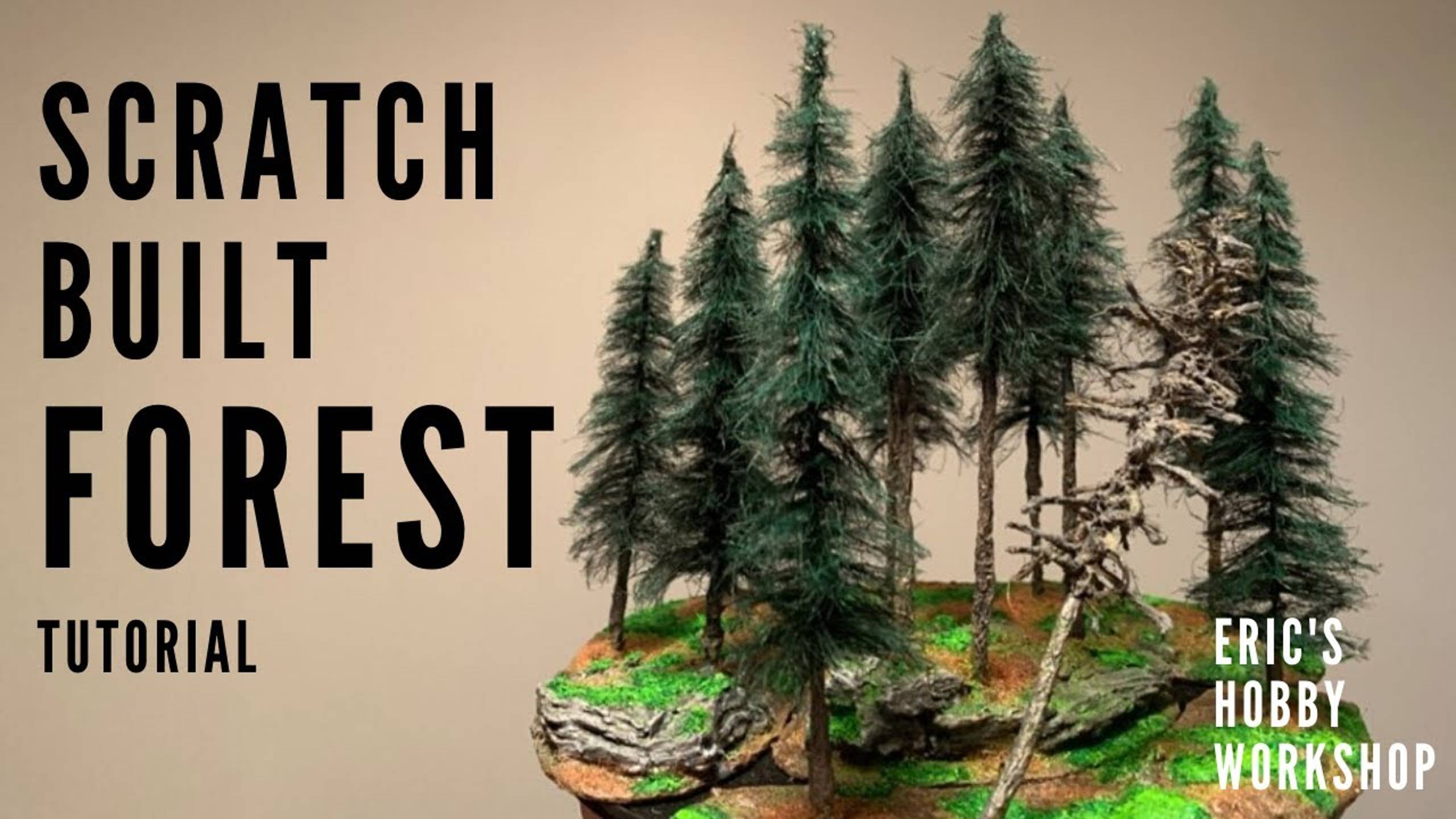 How to Make a Realistic Miniature Pine Forest! - Terrain for 40k, D&D, Model Train Dioramas