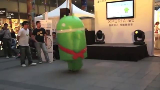 ANDROID DANCING THE CRAZY ANDRODANCE ON CRACK