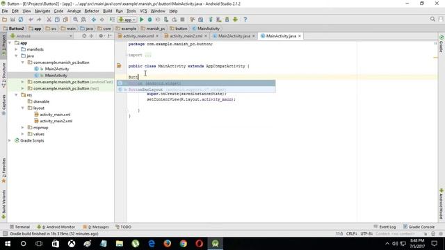 Android studio Basic Concepts | Tutorial #1 | Button