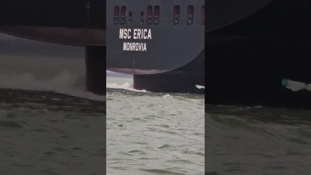 DANGEROUSLY CLOSE TO A ROTATING SHIP PROPELLER🙉🙉🙉 #dream #respect #marine #SHORT