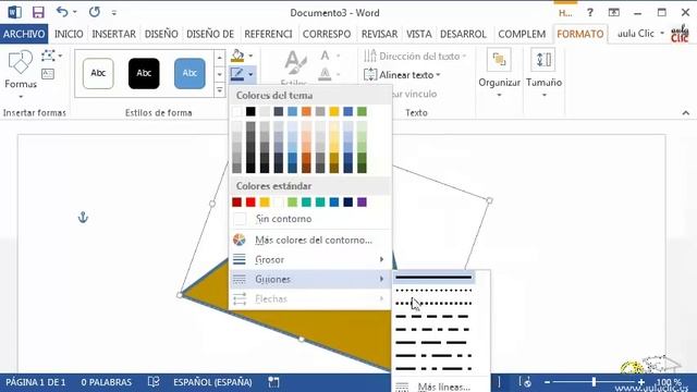 Curso de Word 2013. 11.2. Formas.