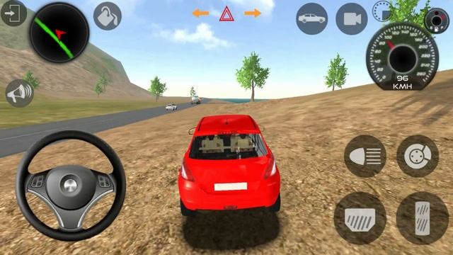 Indian Car Simulator 3D - Countryside Red Taxi Driver Simulator - Car Games Android Gameplay