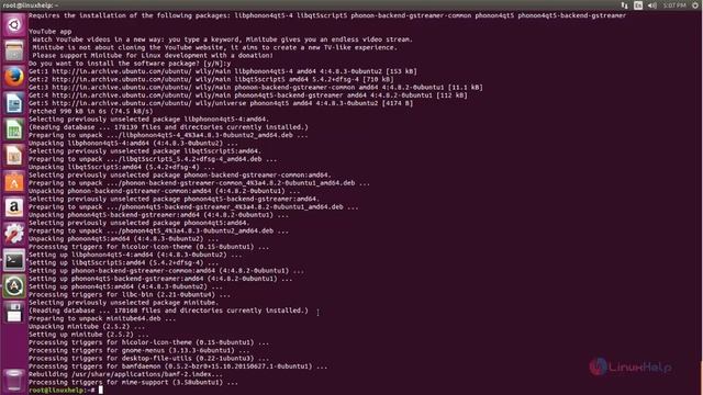 How to install Minitube in Ubuntu