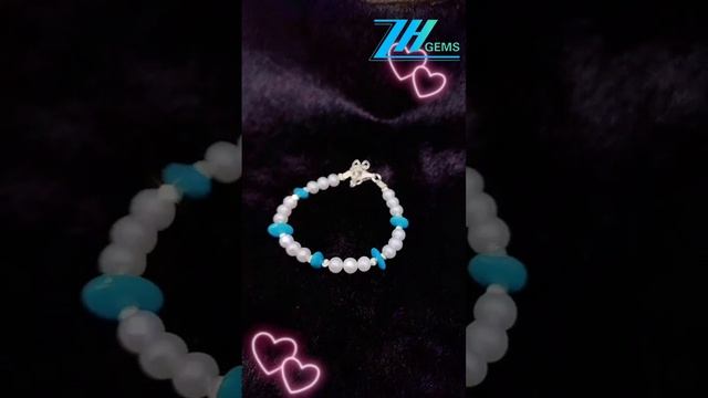 GN-20241011-03 Beautiful pearl bracelets and natural turquoise hot models are simple and elegant