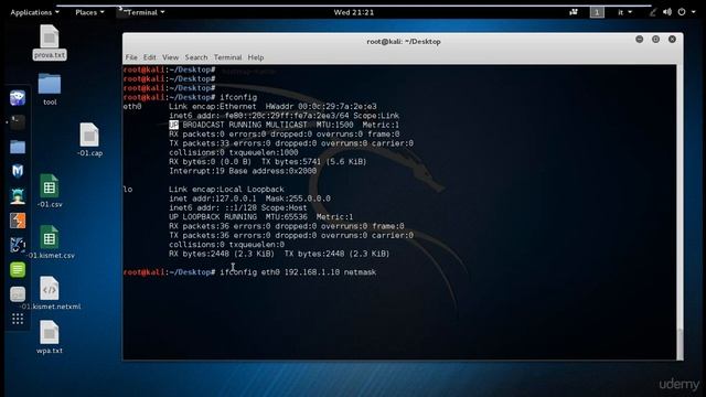 Comandi di rete Linux Pratica [LEZIONE N#34 - CORSO DI ETHICAL HACKING]