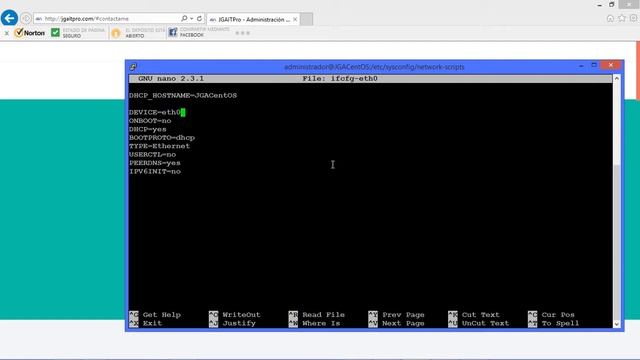 CentOS 7 - Dispositivos de red inactivos