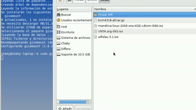 Montando una imagen iso en Ubuntu