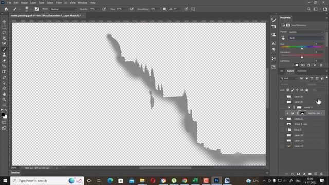 matte painting tutorial for beginners| how to add lighting in matte| color correction| nuke tutoria