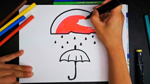 BABY DRAW WATERMELON EASY | DRAW WATERMELON STEP BY STEP | Рисование и раскраска АРБУЗА