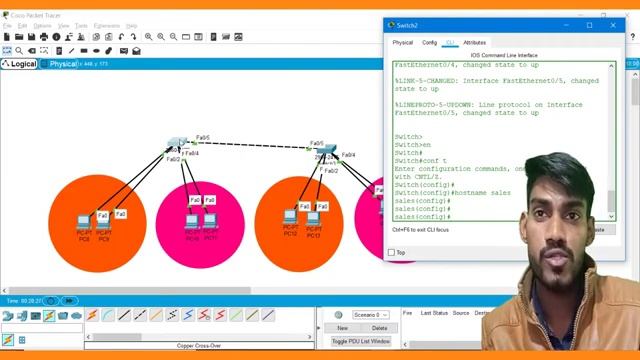 How to Configure VLANs in Switches Hindi Video - CCNA LAB