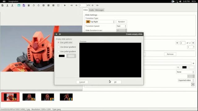 Make a Slideshow Video with "Imagination" LINUX MINT 18 1 XFCE