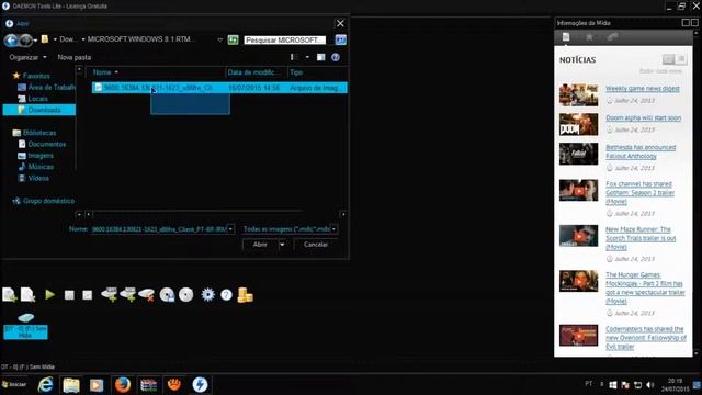 COMO MONTAR UMA IMAGEM ISO - DAEMON TOOLS -