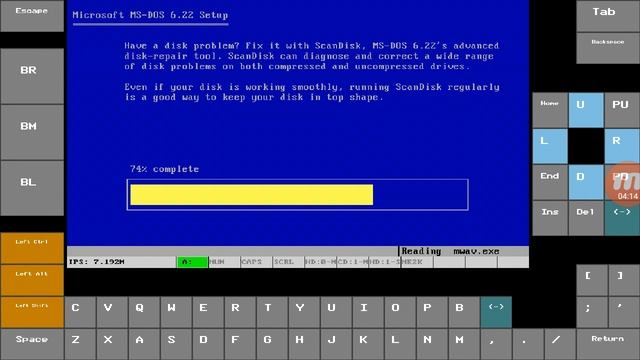 Part 1 - Installing MS-DOS 6 with cd-rom support in Ibochs