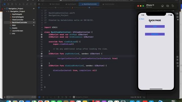 How to Navigate from one View Controller to another using Swift