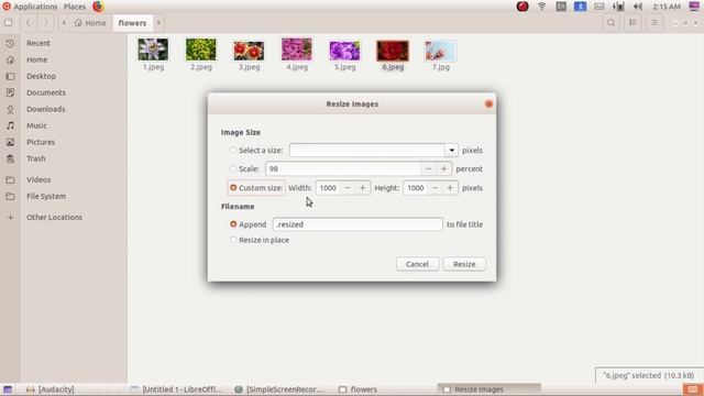 EASY WAY TO RESIZE PHOTO #Ubuntu