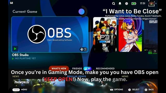 How To RECORD YOUR GAMEPLAY IN GAMING MODE On Steam Deck With OBS!! *REUPLOAD WITH FIXES MARCH 2024