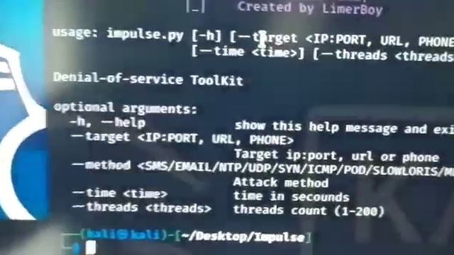 ImpulseSMSCALL ATTACK Kali Linux 