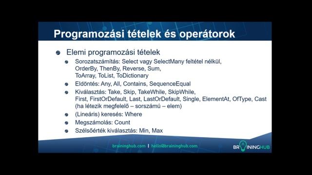 Magasszintű programozási nyelvek II. - 12. előadás