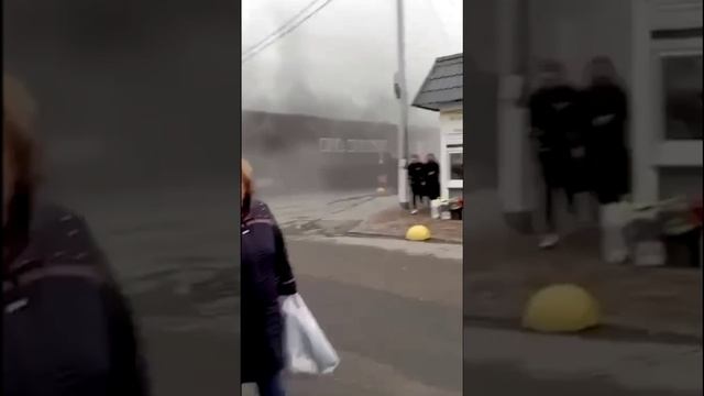 Пожар на Центральном рынке в Ногинске