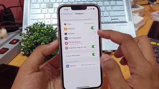 Cara mengaktifkan akses kamera instagram di iphone