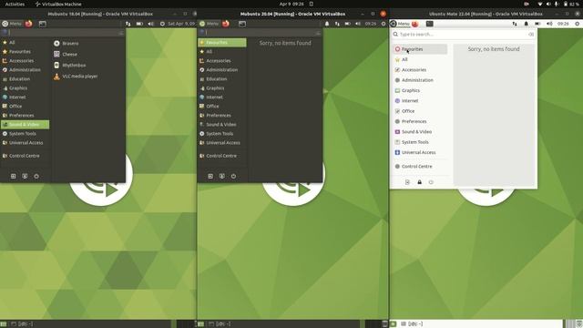 Mubuntu 18.04 vs 20.04 vs 22.04