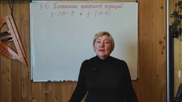 МЕРЗЛЯК-9 АЛГЕБРА. ПОСТРОЕНИЕ ГРАФИКОВ у= f(x)+b и у=f(x+a).ТЕОРИЯ