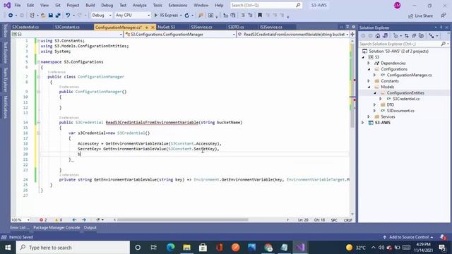 Read AWS Secret & Access key from Environment System Variables | Upload File to S3 in C# | Part-2