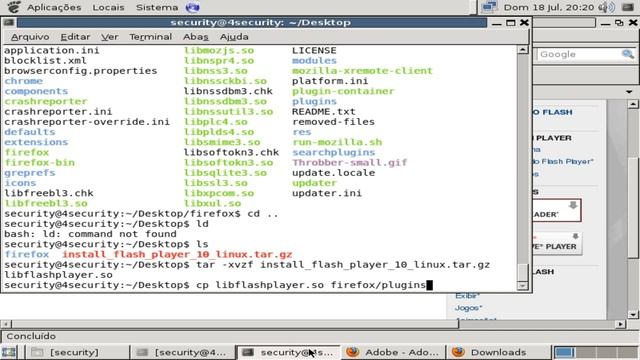 Instalando Flash Player Firefox - www.4security.com.br