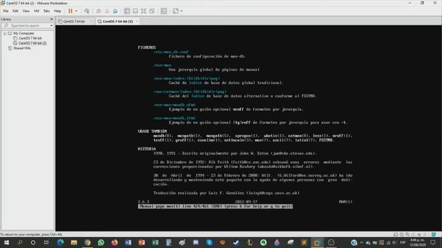 Comandos Man e Info en Linux