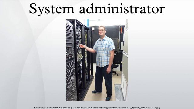 System administrator