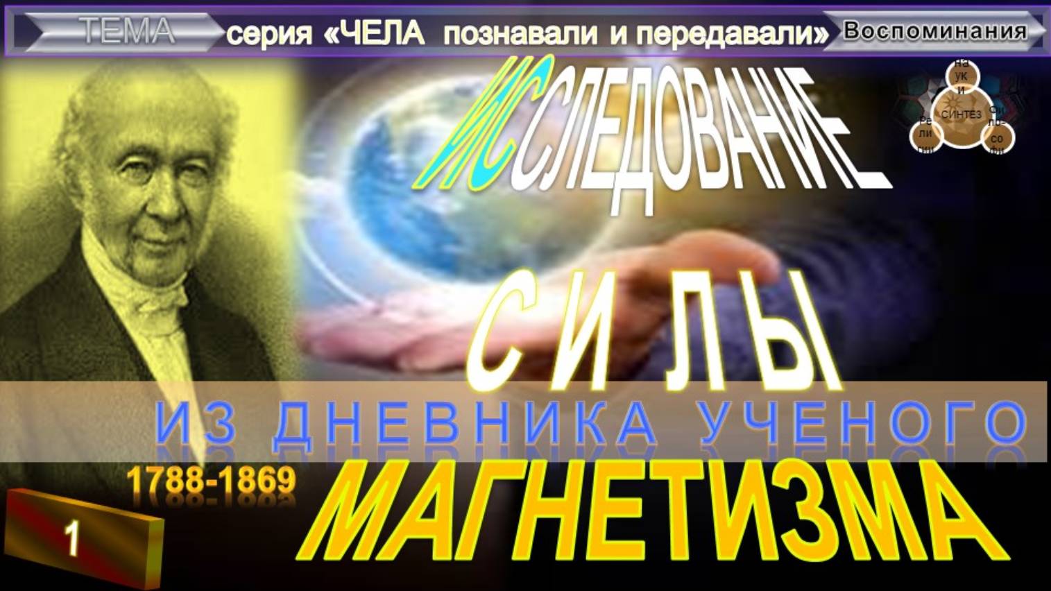 (1) ИССЛЕДОВАНИЕ СИЛЫ МАГНЕТИЗМА или ОДИЧЕСКОЙ СИЛЫ - из древника ученого К. Рейхенбаха (1788-1869)