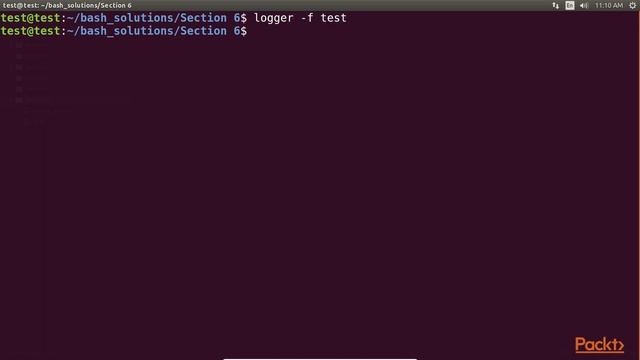 Bash Scripting Solutions : Creating Syslog Entries and Generating an Alarm | packtpub.com