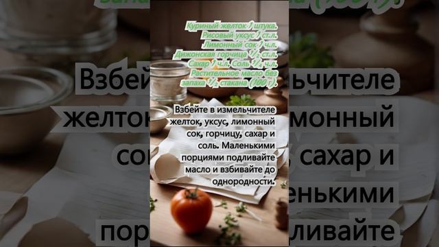 Японский майонез с желтком и горчицей