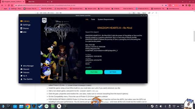 Kingdom Hearts 3 Steam Deck Not Working - Heroic Games Launcher