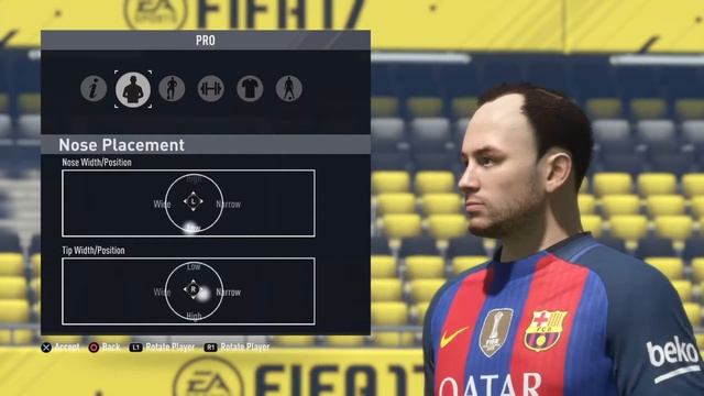 FIFA 17: How to make your pro look like INIESTA!!!!