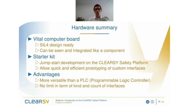 Webinar introduction to the CLEARSY Safety Platform