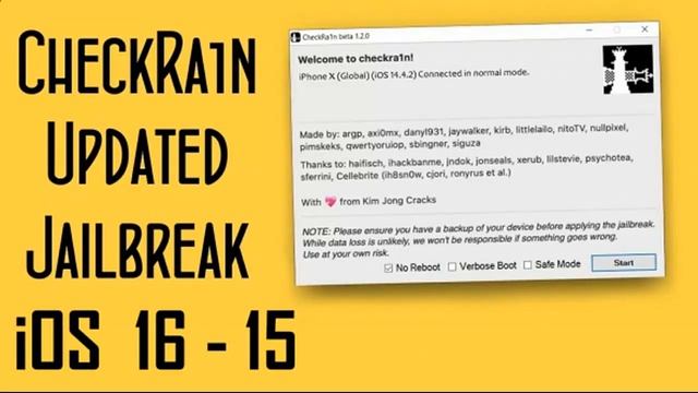 Tutorial JB iOS 16 - 15 CheckRa1n Win / Jailbreak!