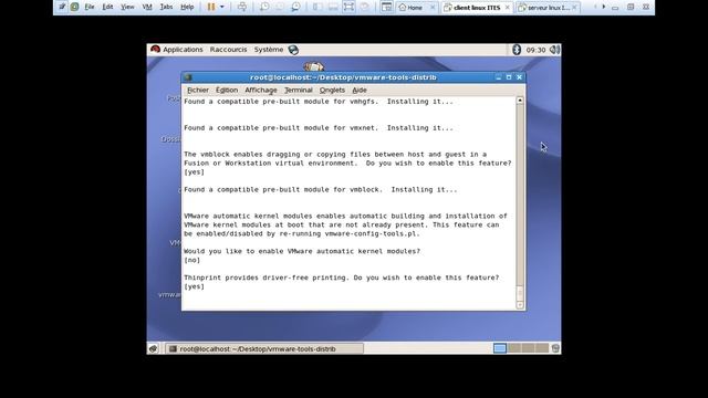 installation VMware tools sous linux