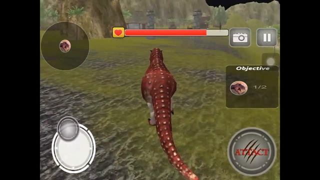 Dinosaur Jungle Survival Sim 2017: T Rex Riding Bear - IOS Gameplay