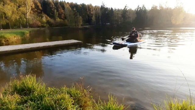 Сапборд с аэродвижителем из триммера. 😃✌️👍🏄