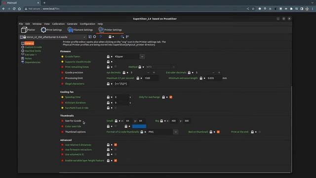 How to Thumbnails in MainSail KlipperScreen and Klipper