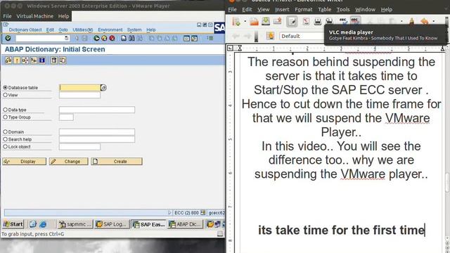 SAP ECC (ERP software) on Ubuntu 11.10 on VMware Player - Part 2