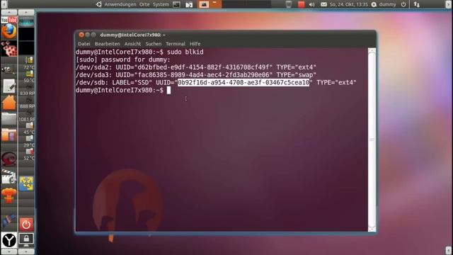 Ubuntu 10.10 : SSD Laufwerk automatisch einhängen [ fstab , mnt ]