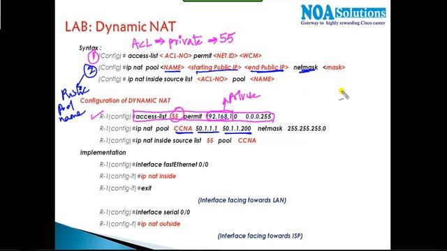 Dynamic NAT - Video By Sikandar Shaik || Dual CCIE (RS/SP) # 35012