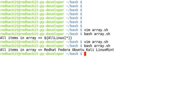Bash Tutorial: How to define Array in Bash | Hindi Tutorial