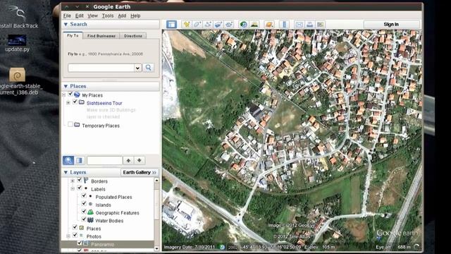 Backtrack 5 R2-Google Earth