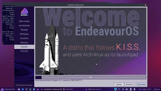 Instalação e Configuração inicial do EndeavourOS Linux